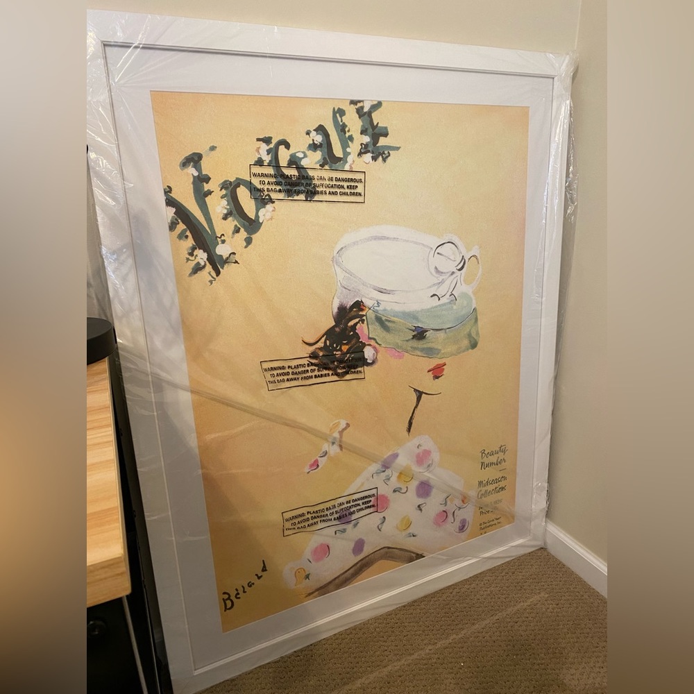 Vogue cover framed painting (cover from June 1935)